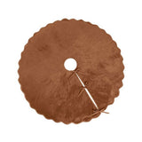 Scalloped Velvet Christmas Tree Skirt