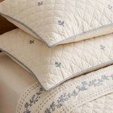 Vintage Floral Jacquard Quilted Throw Puff Quilted Cotton Blanket