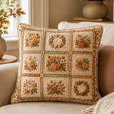 Pumpkin Harvest Quilted Pillow Case