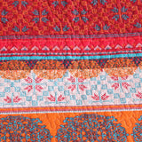 Sunset Folk Floral Quilted 3-Piece Bedding Set