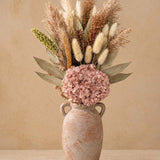 Blush Pink Hydrangea Pampas Dried Flower Bouquet