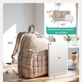 Chic Puffer Backpack with Detachable Mini Bag