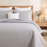 Braided Haven Quilted 3-Piece Bedding Set