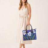 Iris Quilted Leather Strap Bible Handbag