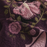 Pink Moth Gothic Garden Quilted 3-Piece Bedding Set