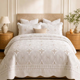 Medallion Elegance Quilted 3-Piece Bedding Set