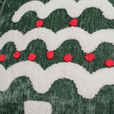 Christmas Tree Tufted Pom Pom Pillow Cover