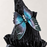 Gothic Butterfly Dark Fantasy Handcrafted Quilted Witch Hat