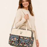 Vintage Bird & Strawberry – Multifunctional Tote Bag with Spacious Storage for Travel & Everyday Use