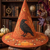 H.PAI Raven Autumn Harvest Quilted Witch Hat