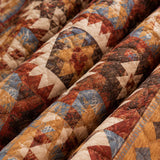 Southwestern Geometric Patchwork Quilted 3-Piece Bedding Set