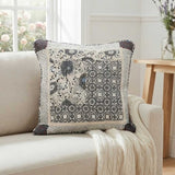 Vintage Floral Patchwork Quilted Pillow Cover