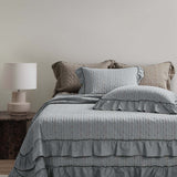 Petite Bow Ruffle Quilted 3-Piece Bedding Set