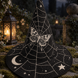 Moonlit Butterfly Celestial Gothic Handcrafted Quilted Witch Hat