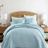 3-Piece Stripe Stitch Quilted Coverlet Set