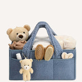 Plush Nursery Organizer Tote Bag -Royal Blue