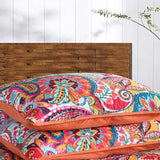 Vibrant Paisley Garden Quilted 3-Piece Bedding Set