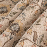Vintage Botanical Floral Quilted 3-Piece Bedding Set