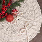Cable Knit Christmas Tree Skirt