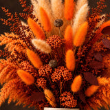 Burnt Orange Autumn Pampas Dried Flower Bouquet