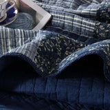 Indigo Heritage Patchwork Quilted 3-Piece Bedding Set