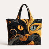Cat  Quilted Tote Bag