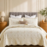 Medallion Elegance Quilted 3-Piece Bedding Set