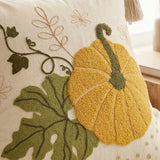 Large Pumpkin Tufted Tassel Throw Pillow Cover