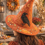 H.PAI Raven Autumn Harvest Quilted Witch Hat