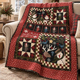Product Title Let It Snow Woodland Patchwork Quilted 3-Piece Bedding Set