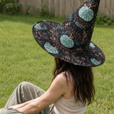 H.PAI Mystic Pumpkin Garden Handcrafted Quilted Witch Hat