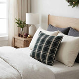 Green Plaid Pillow Cover