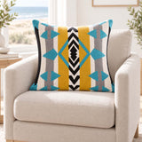 Southwestern Geometric Knitted Pillow Cover