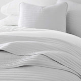 3-Piece Stripe Stitch Quilted Coverlet Set