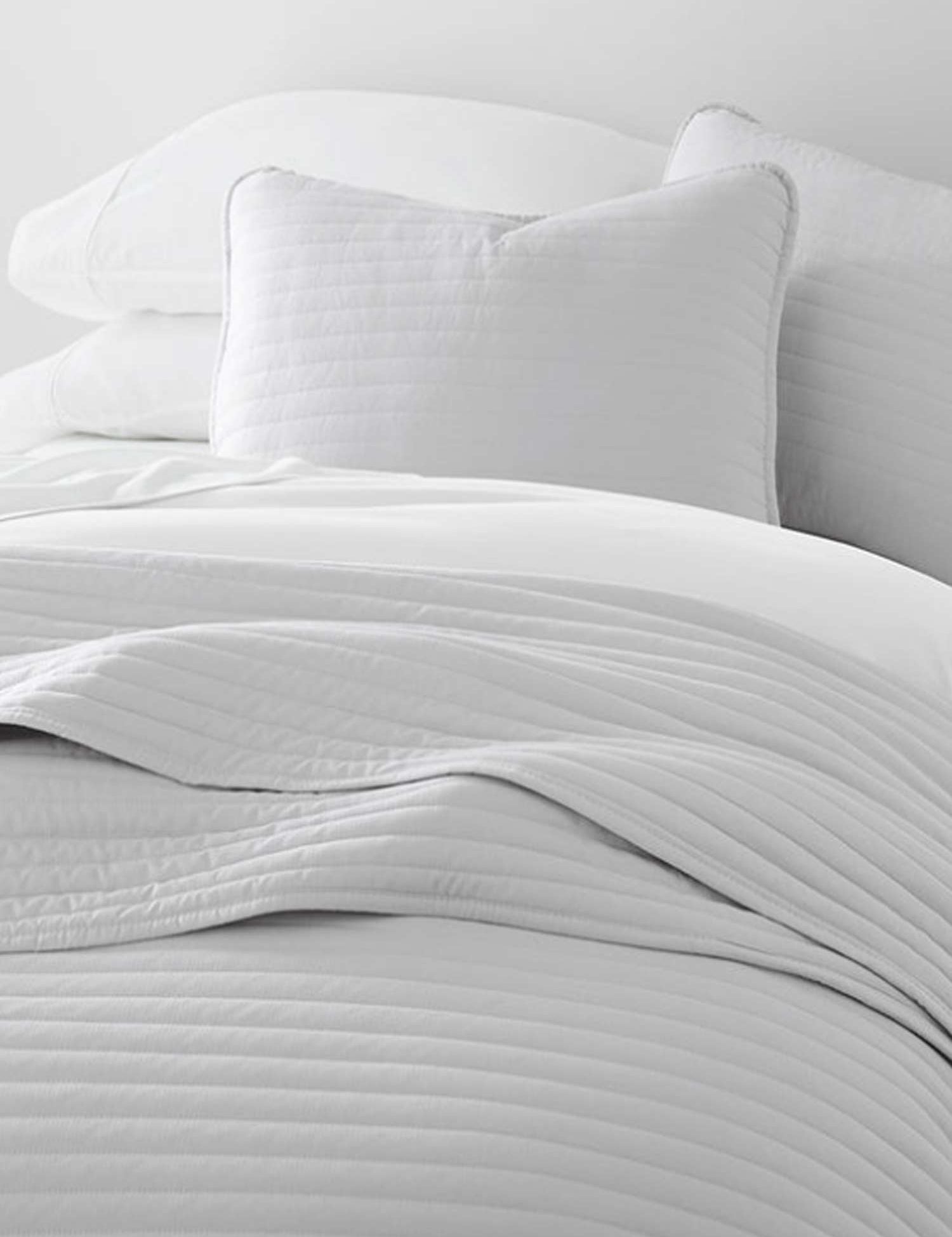 3-Piece Stripe Stitch Quilted Coverlet Set