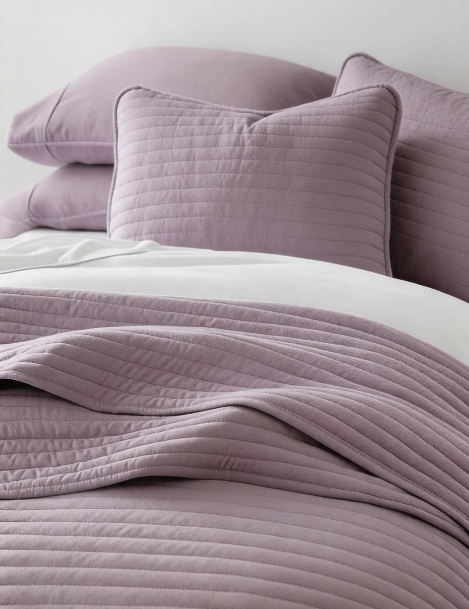 3-Piece Stripe Stitch Quilted Coverlet Set