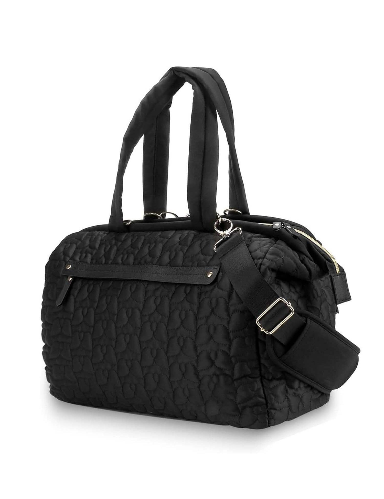 Multifunctional Quilted Baby Diaper Bag – Attractive Padded Tote Bag; Includes A Crossbody Strap