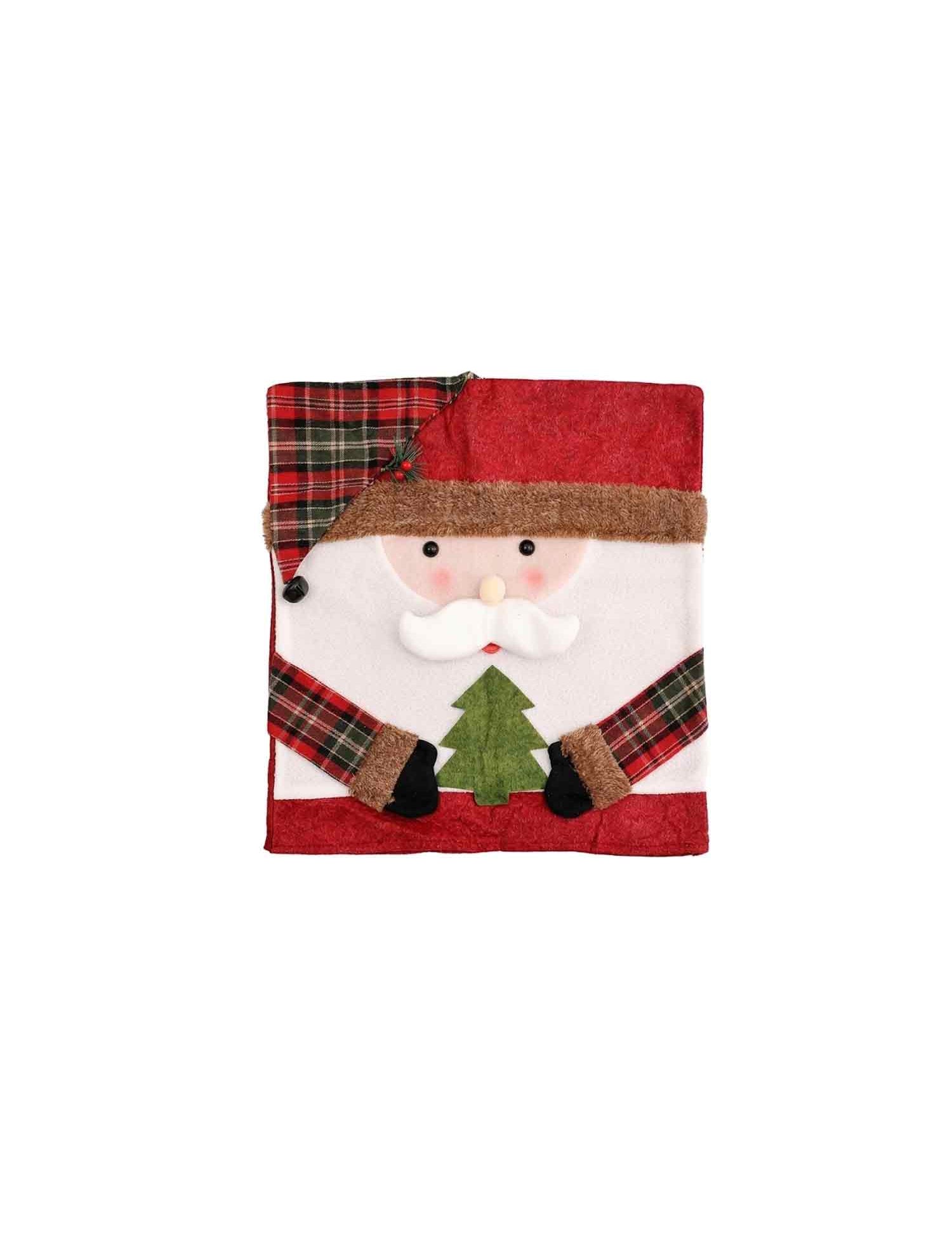 Christmas Chair Back Covers, Santa Snowman Reindeer Chair Slipcovers