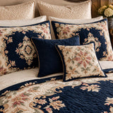 Vintage Floral Medallion Quilted 3-Piece Bedding Set