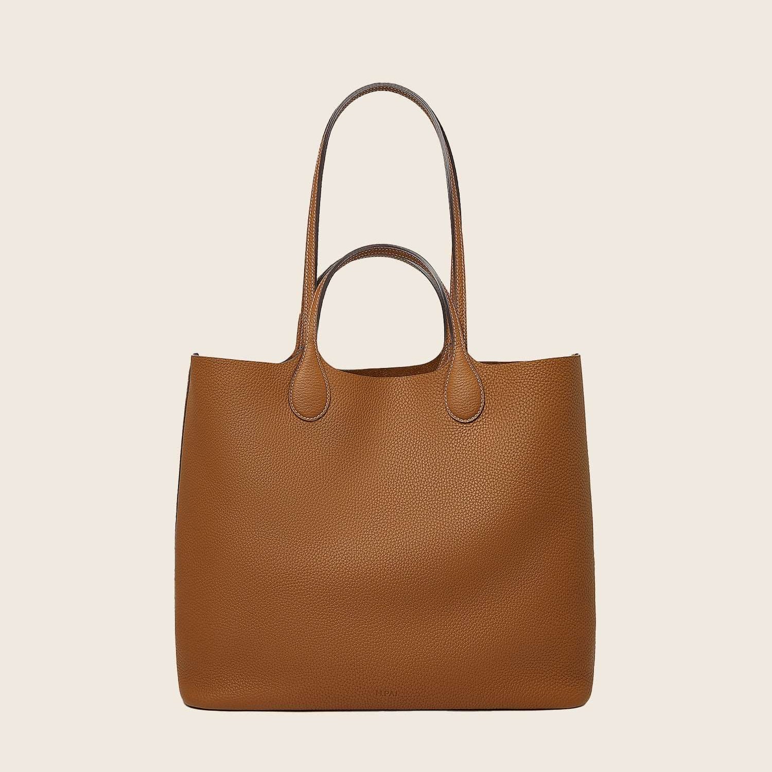 Hpai Large Yesod Tote Bag in Leather - Acorn