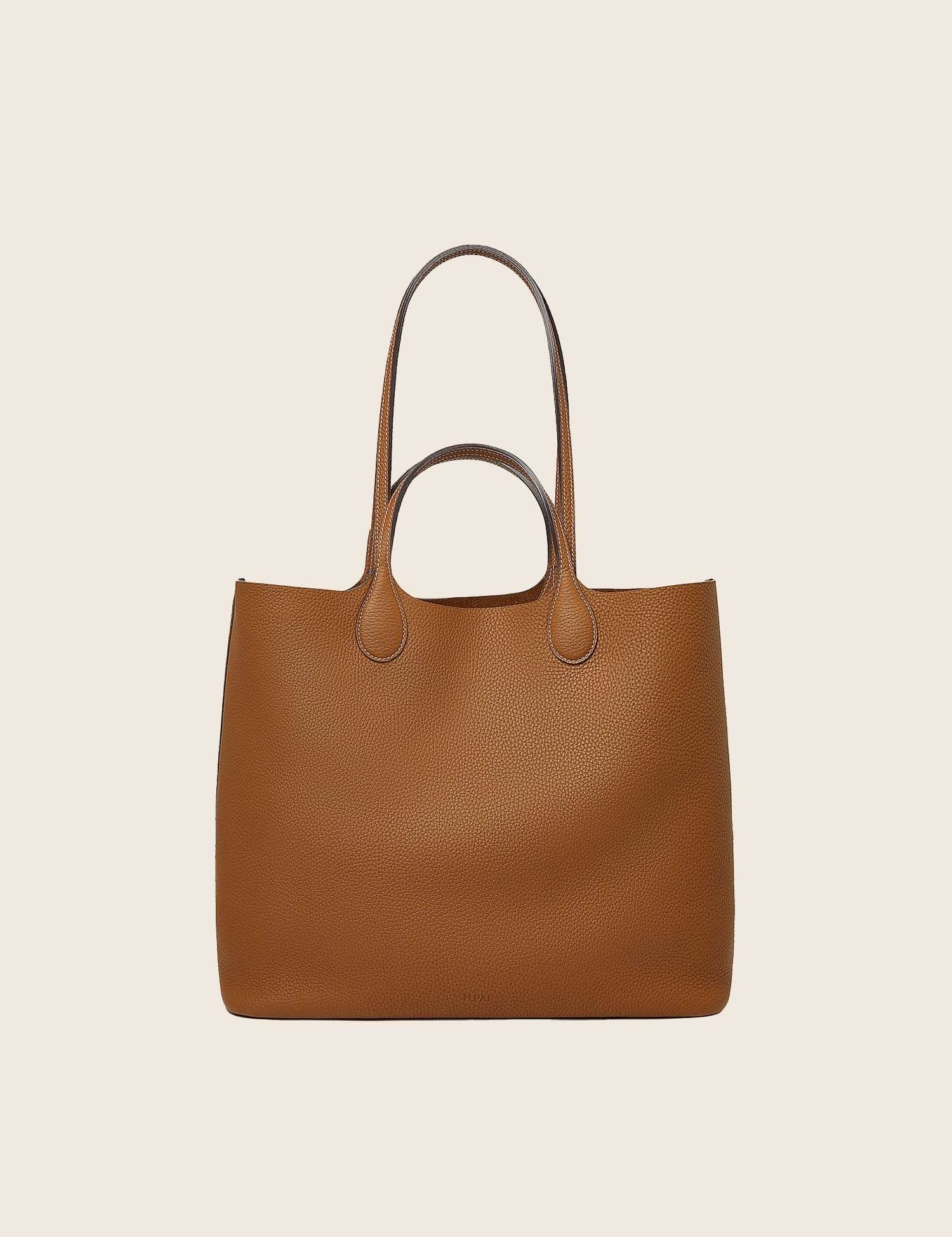 Hpai Large Yesod Tote Bag in Leather - Acorn