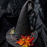 Gothic Spider Web Dark Forest Handcrafted Witch Hat