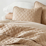 3-Piece Diamond Stitch Quilted Coverlet Set