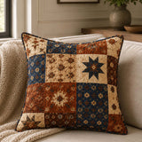 Vintage Patchwork Star Quilted Pillow Case