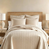 3-Piece Herringbone Quilted Coverlet Set