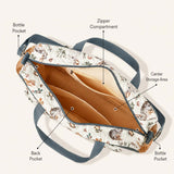Cute Woodland Bunny – Multifunctional Tote Bag with Spacious Storage for Travel & Everyday Use