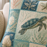 Sea Turtle Quilted Pillow Case