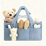 Plush Nursery Organizer Tote Bag -Royal Blue