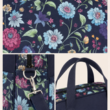 Midnight Garden Floral – Multifunctional Tote Bag with Spacious Storage for Travel & Everyday Use