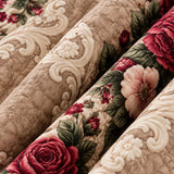 Vintage Rose Floral Quilted 3-Piece Bedding Set